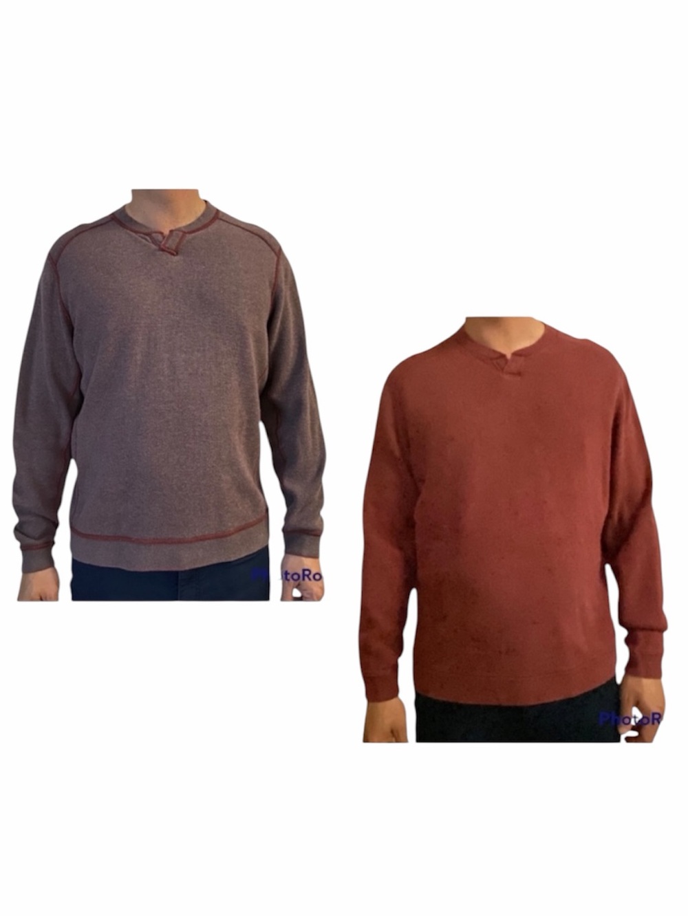 Tommy Bahama Flipshore Abaco Reversible Sweater in Red and Gray